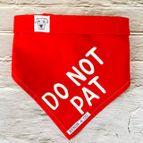 Red Byron & Co Do Not Pat Awareness Bandana