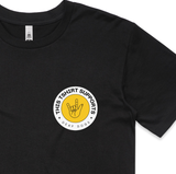 This T-shirt Supports Deaf Dogs - Round (SmallPrint)